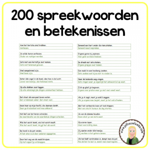 200 spreekwoorden en betekenissen