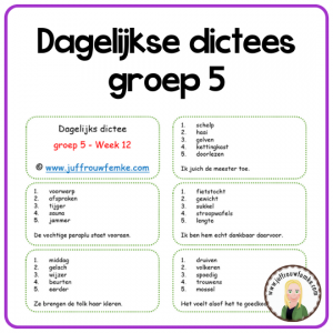 200 dagelijkse dictees voor groep 5