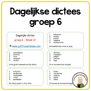 200 dagelijkse dictees voor groep 6