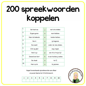 200 spreekwoorden koppelen