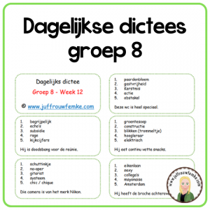 200 dagelijkse dictees voor groep 8