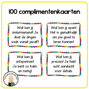100 complimentenkaarten