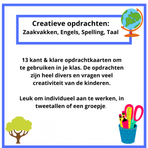 Creatieve opdrachtkaarten