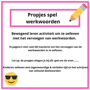 Propjes spel werkwoordspelling