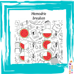 Memodrie - breuken: breuk - plaatje - tekening
