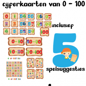 Piraten cijfers 1 - 100 met 5 spelsuggesties