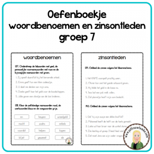Oefenboekje woordbenoemen en zinsontleden groep 7