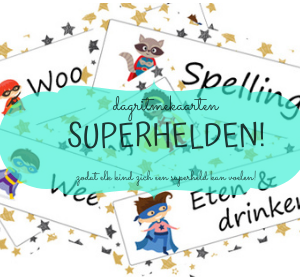 Dagritmekaarten superhelden