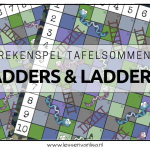ADDERS EN LADDERS - rekenspel tafelsommen