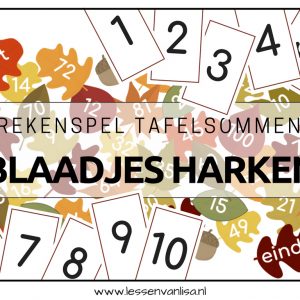 BLAADJES HARKEN - rekenspel tafelsommen