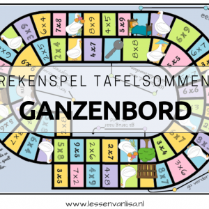 GANZENBORD - rekenspel tafelsommen