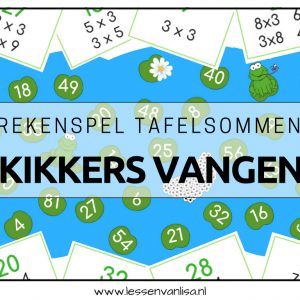 KIKKERS VANGEN - rekenspel tafelsommen