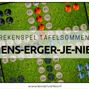 MENS ERGER JE NIET - rekenspel tafelsommen