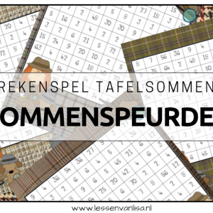 SOMMENSPEURDER - rekenspel tafelsommen