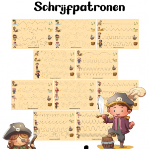 Piraten schrijfpatronen