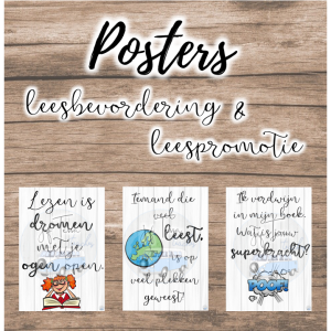 Posters leesbevordering en leespromotie
