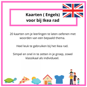 Engels - kaarten voor bij Ikea rad