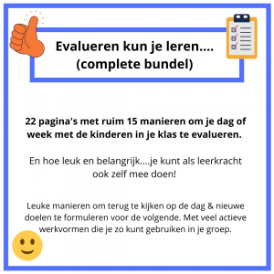 Evalueren kun je leren