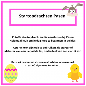 Startopdrachten Pasen