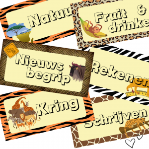 Dagritmekaarten safari