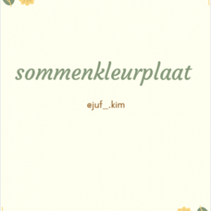 Sommenkleurplaat