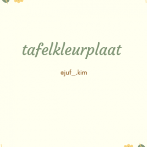 Tafelkleurplaat