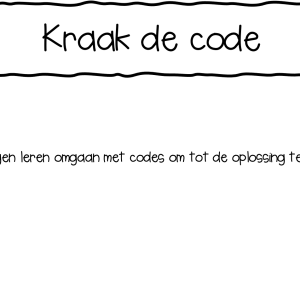 Kraak de code