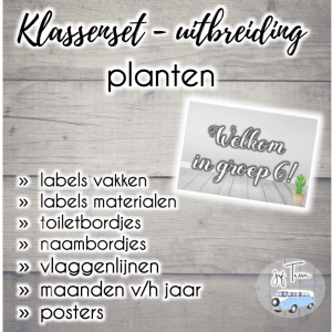 Klassenset - planten /cactus - uitbreidingsset bij dagritmekaarten