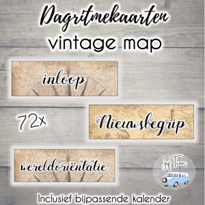 Dagritmekaarten - vintage map