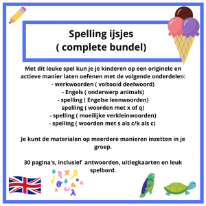 Ijsjes spel ( complete bundel)