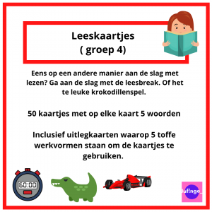 Leeskaartjes ( groep 4)