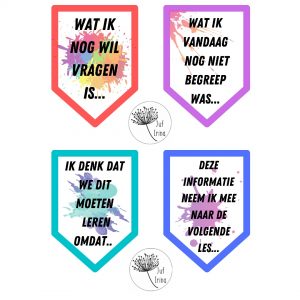 44 Evaluatiekaartjes - Kleurrijk