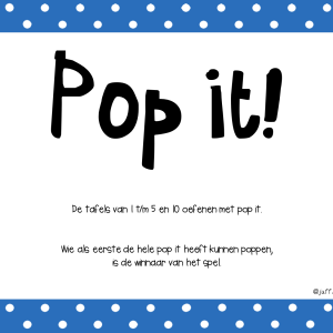 Pop it - Tafels 1 t/m 5 en 10 oefenen