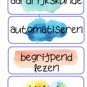 Dagritmekaarten watercolour