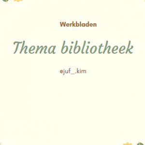 Werkbladen rekenen thema bibliotheek
