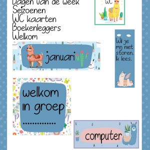 Dagritmekaarten lama's