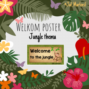 Deurposter - Welcome to the jungle