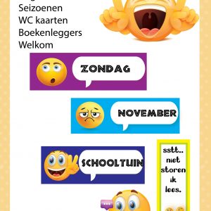 Dagritmekaarten emoticons