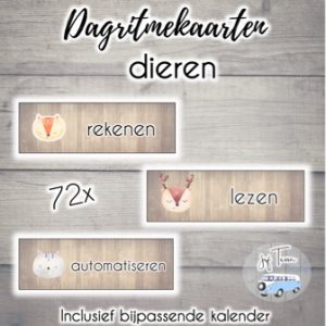 Dagritmekaarten - dieren