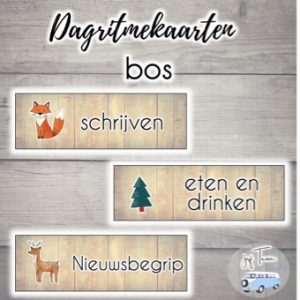 Dagritmekaarten - bos