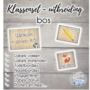 Klassenset - bos - uitbreidingsset bij dagritmekaarten
