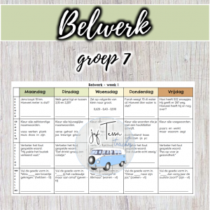 Zelfstandig werken - belwerk - groep 7