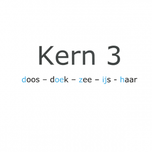Kaspers' aanvulling kern drie