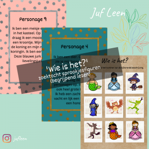 'Wie is het?' sprookjesfiguren - begrijpend lezen/zoektocht/bewegend leren