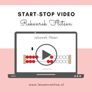Startstop video's - rekenrek flitsen