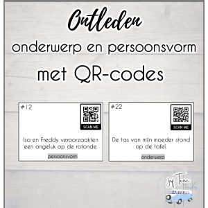 Onderwerp en persoonsvorm - QR-codes