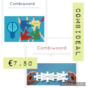 Combipuzzels deel 1 én deel 2 - creatief denken met woorden