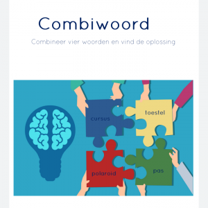 Combipuzzels deel 1 - creatief denken met woorden