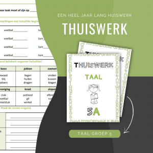 Thuiswerk huiswerk bundel - Taal groep 5