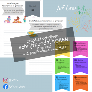 Schrijfbundel KOKEN (keukenprinsen en -prinsessen) (creatief schrijven)